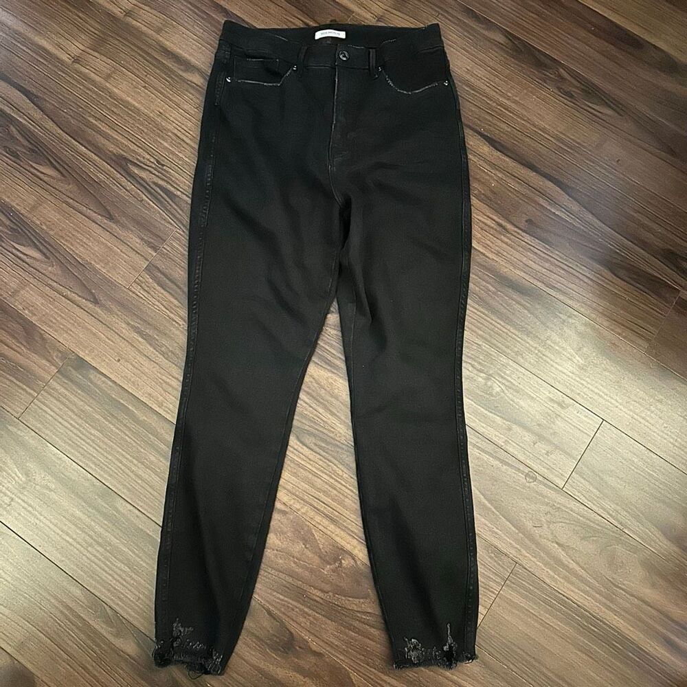 Good American Good Crop jeans 10/30 black